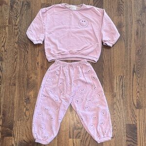 Indy and Pippa Lilac smiley Face Set